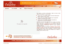 Tablet Screenshot of delarbre.com